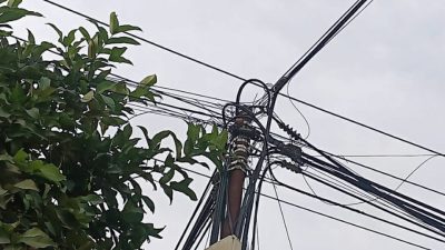 Astaga!! Gila!! Diduga Tanpa Izin, Radja.net Kuasai Tiang PLN di Siak